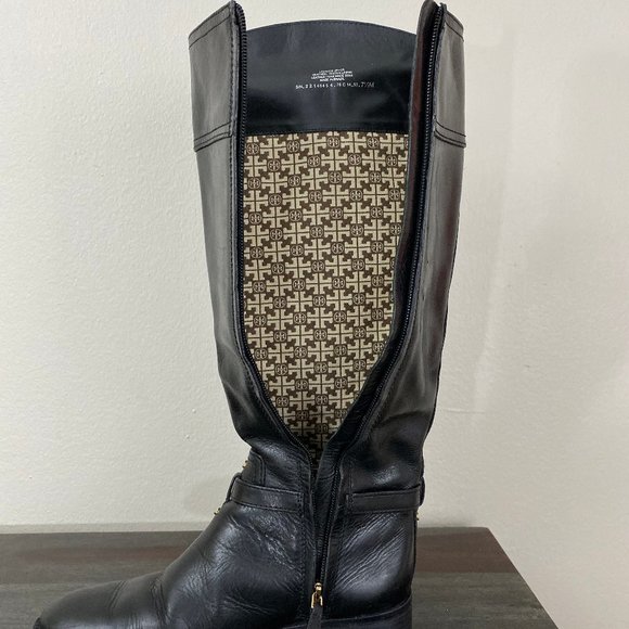 Tory Burch Black Leather Boots - Picture 8 of 9